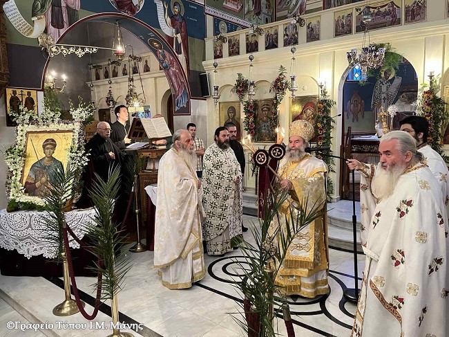 Ο Μητροπολίτης Μάνης στον Άγιο Δημήτριο Κοντοπεύκου