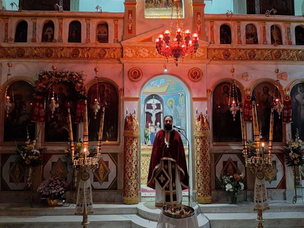 Προεόρτιος Αγρυπνία Αγίου Δημητρίου στην ενορία Αγίου Ιωάννου Αλιβερίου