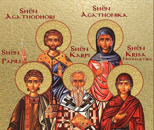 DËSHMORËT KARPI, PAPILA, AGATHODHORI, AGATHONIKA