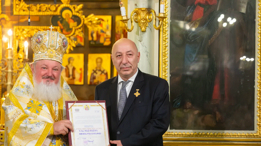Ambasadorul Georgiei, Nikoloz Nikolozishvili, a fost distins cu Ordinul „Sf. Ier. Antim Ivireanul”