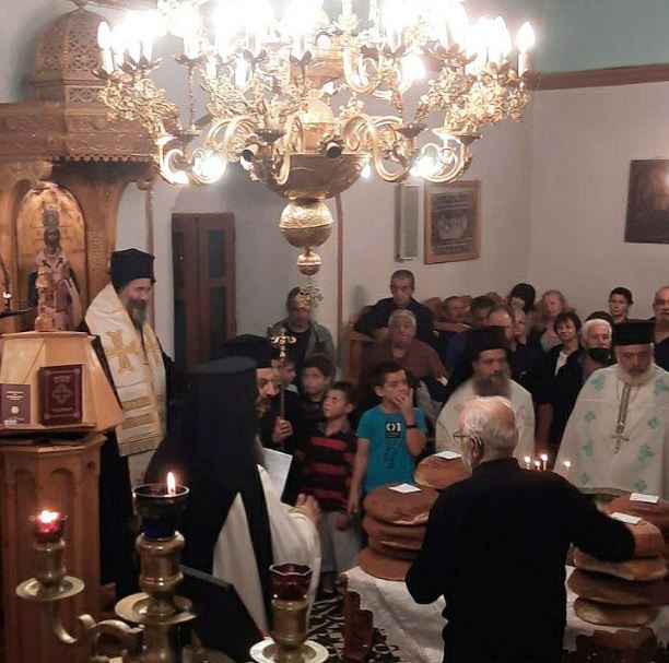 Ο Μητροπολίτης Ρεθύμνης στον Εσπερινό του Πανηγυρίζοντα Ιερού Ναού Οσίας Πελαγίας Απλαδιανών Μυλοποτάμου