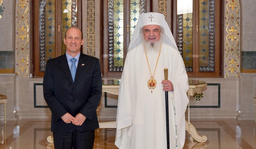 Ο Πατριάρχης Δανιήλ υποδέχθηκε τον Πρέσβη του Ισραήλ στη Ρουμανία