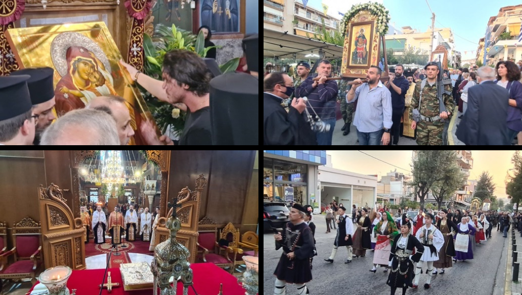 Μεθέορτος Εσπερινός και Λιτάνευση της Παναγίας της Παρηγορήτριας στο Βύρωνα