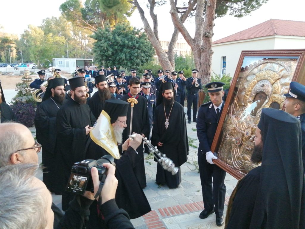 Η Ελληνική Αστυνομία τιμά τον Προστάτη της με την παρουσία της Παναγίας της Βουρλιώτισσας