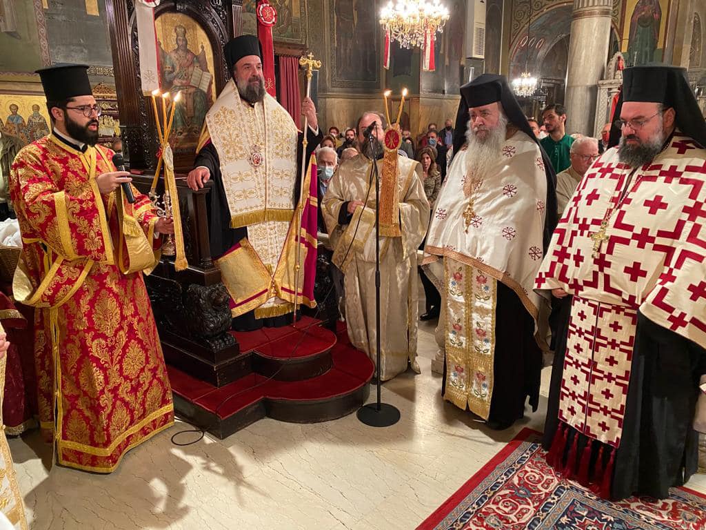 Ο Μητροπολίτης Θήρας στον Πανηγυρικό Εσπερινό του Αγίου Λουκά Πατησίων