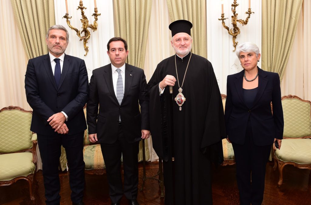 Νέα Υόρκη: Συνάντηση Νότη Μηταράκη με τον Αρχιεπίσκοπο Αμερικής