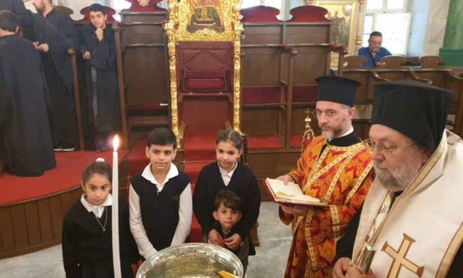 Blessing for new academic year at ethnic Greek community school on Prinkipo
