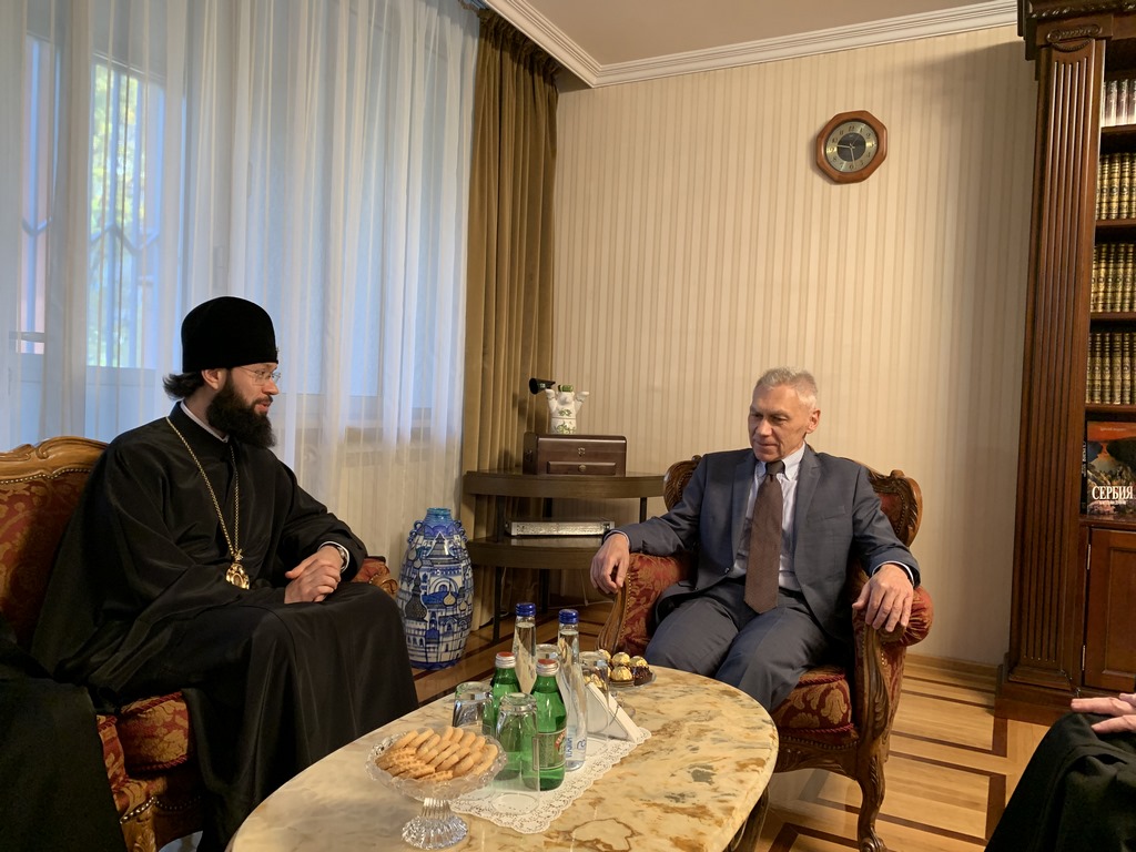 Председатель ОВЦС встретился с послом Российской Федерации в Сербии