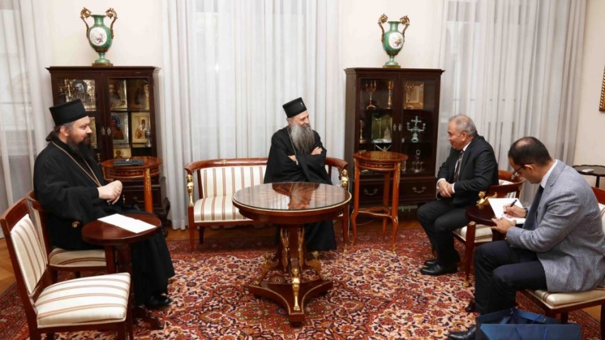 Συνάντηση Πατριάρχη Σερβίας με τον Πρέσβη της Ουκρανίας και της Παλαιστίνης στο Βελιγράδι