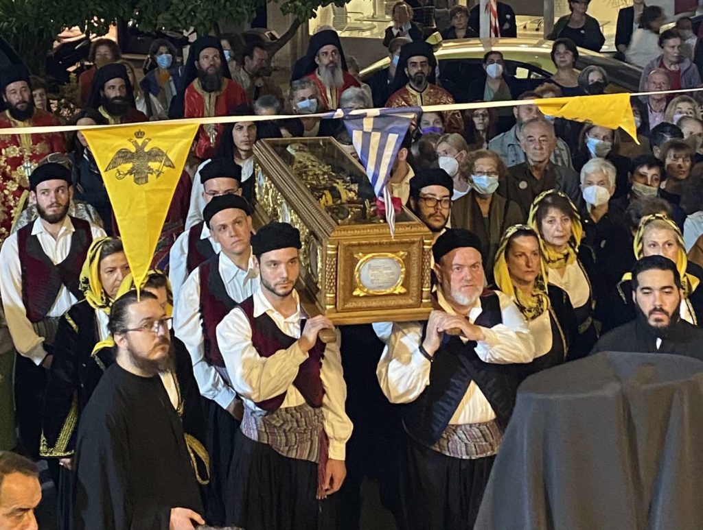 Λιτάνευση Ιερού Σκηνώματος Αγίου Γεωργίου του Νεαπολίτου στη Ν. Ιωνία