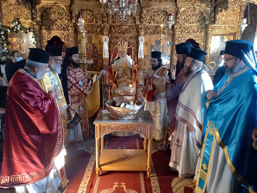 Ο Μητροπολίτης Κορίνθου στην πανήγυρη της Ιεράς Μονής Αγίου Γεωργίου Φενεού
