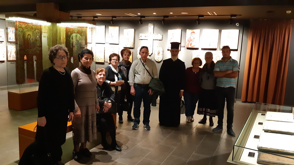 Επίσκεψη στο Βυζαντινό Μουσείο της Μακρινίτσας από πιστούς της Θήβας