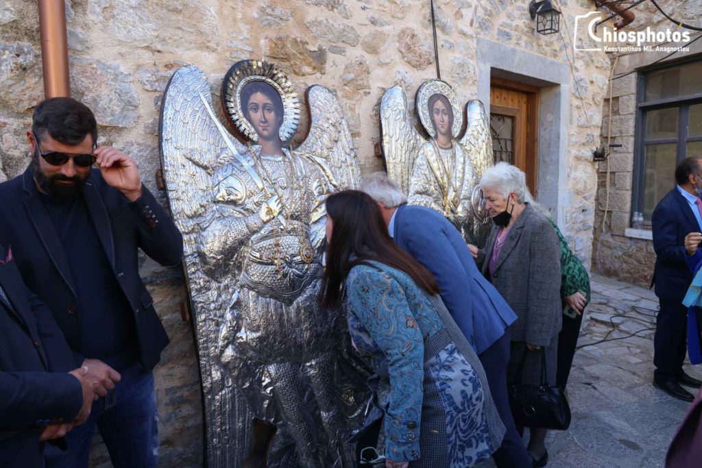 Ο εορτασμός των Παμμεγίστων Ταξιαρχών στα Μεστά της Χίου (ΒΙΝΤΕΟ & ΦΩΤΟ)