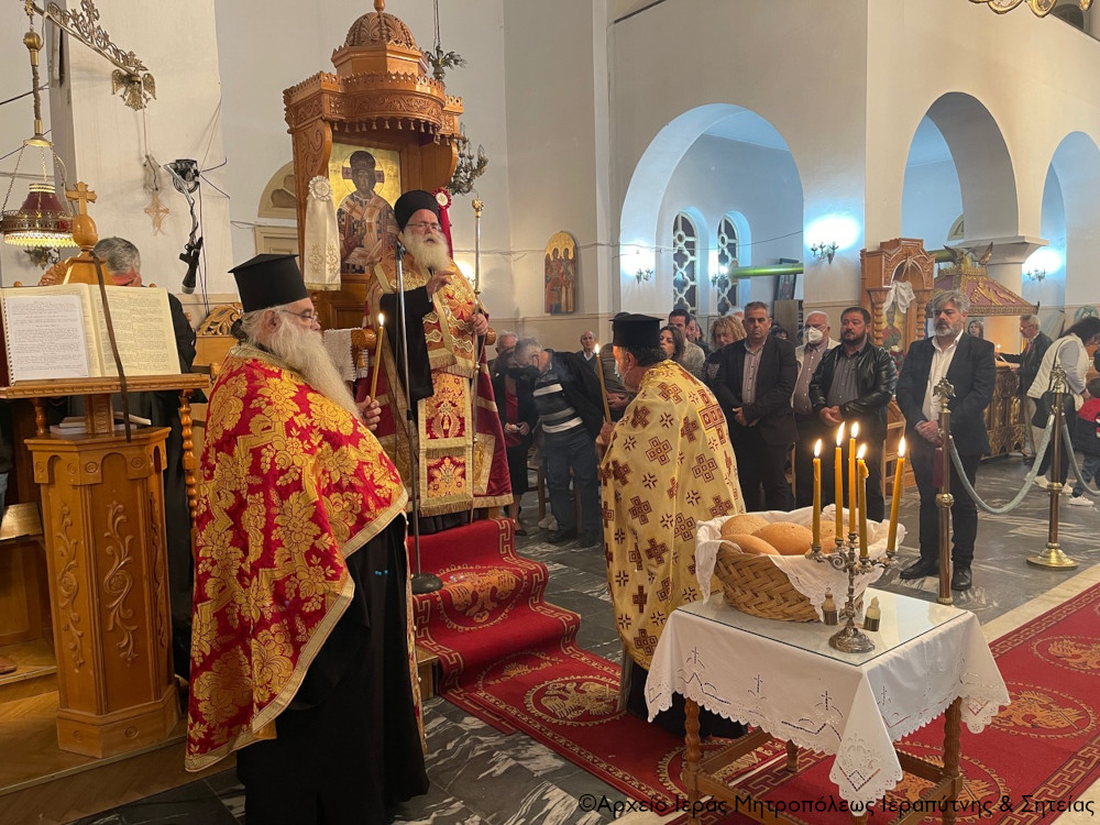 Ο Μέγας πανηγυρικός Εσπερινός της εορτής του Αγίου Μηνά στην Ιεράπετρα