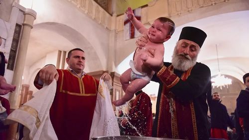 Католикос-Патриарх всея Грузии стал крестным отцом для более 900 детей