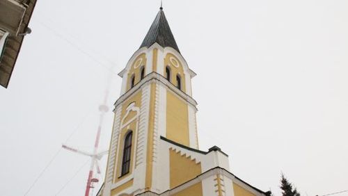 Архангельской кирхе в ходе реставрации вернули цвет начала XX века