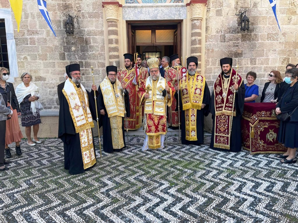 Τον πολιούχο της Άγιο Κωνσταντίνο τον Υδραίο τίμησε η Ρόδος (ΦΩΤΟ)