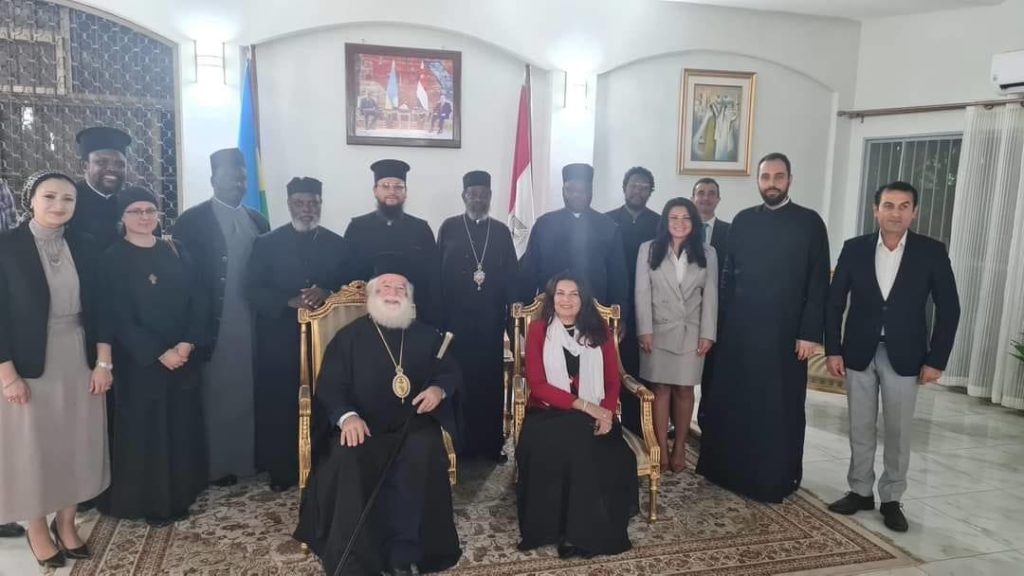 سفيرة مصر في راوندا تستقبل البابا ثيودروس