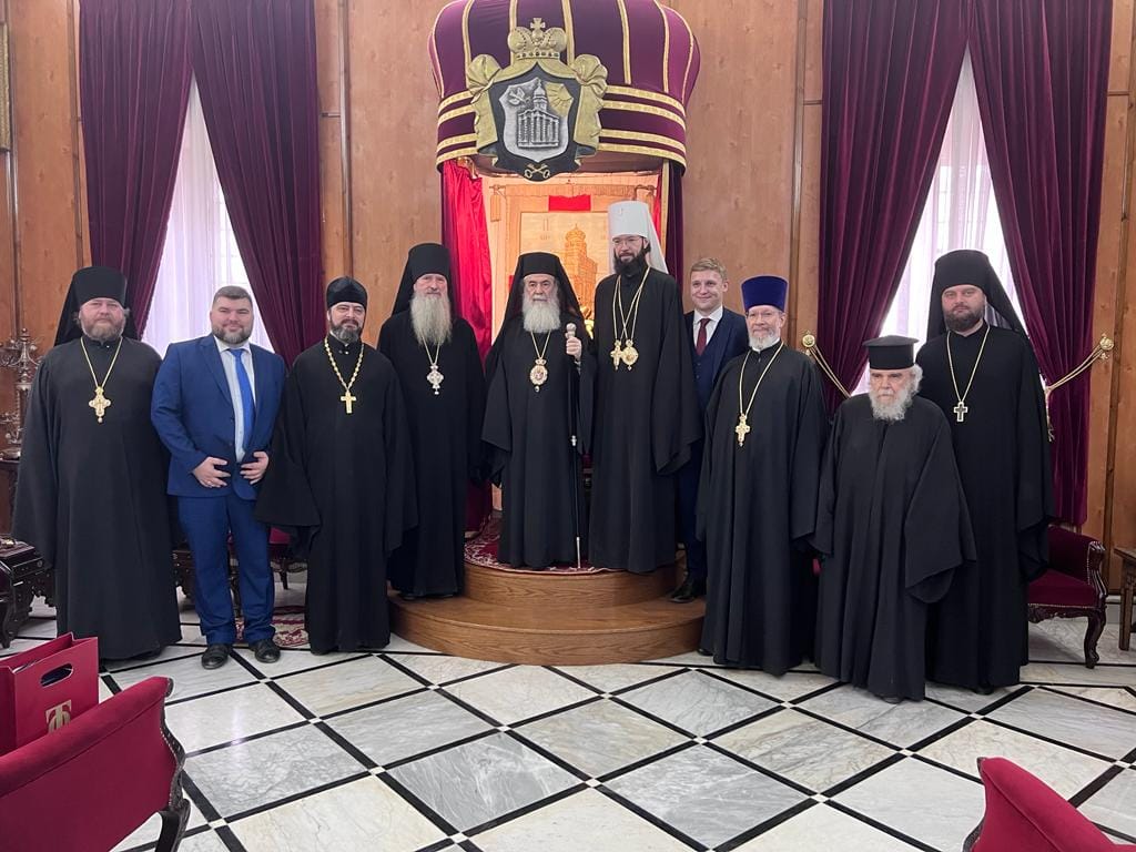Visit of Metropolitan Antony of Volokolamsk to His Beatitude Patriarch of Jerusalem