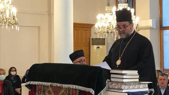 Ο Προύσης Ιωακείμ στην Εξόδιο Ακολουθία του προέδρου της Εβραϊκής Κοινότητας Προύσης