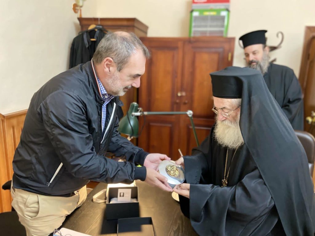 Ο Αρχιεπίσκοπος Σινά υποδέχθηκε τον Ανδρέα Κατσανιώτη
