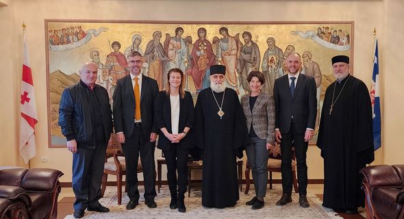 ახალი საქართველოს უნივერსიტეტის რექტორმა, ფოთისა და ხობის მიტროპოლიტმა გრიგოლმა მიიღო საქართველოში აკრედიტებული დიპლომატიური კორპუსის
