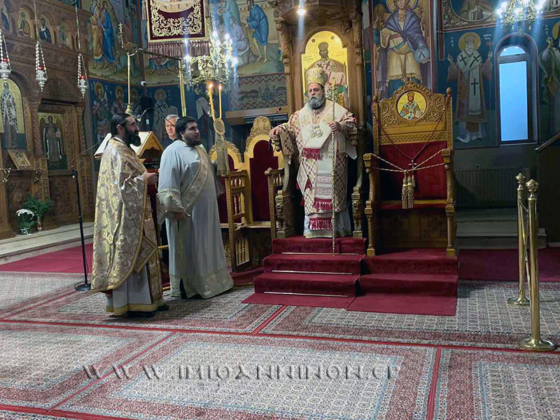 Ο Μητροπολίτης Ιωαννίνων στον Προσκυνηματικό Ιερό Ναό Αγίου Γεωργίου