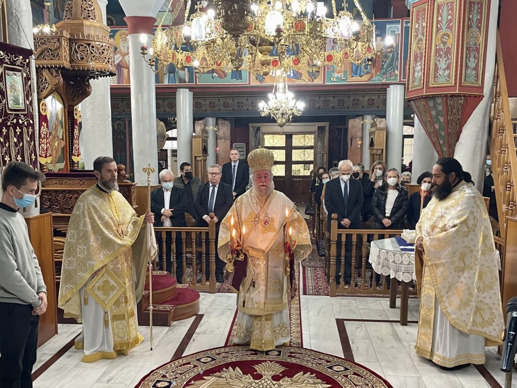 Ο Μητροπολίτης Ελευθερουπόλεως τέλεσε μνημόσυνο του επί σειρά ετών Υπουργού Νικολάου Μάρτη