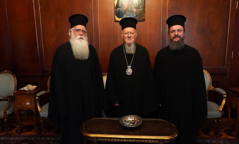 The newly elected Metropolitan of Aitolia and Akarnania at the Ecumenical Patriarchate