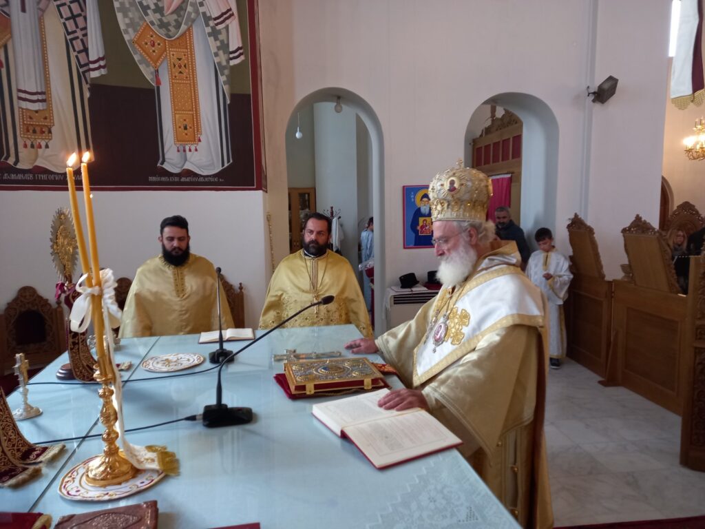 Ο Μητροπολίτης Αρκαλοχωρίου στον Ιερό Μητροπολιτικό Ναό Αγίου Ανδρέου Αρχιεπισκόπου Κρήτης του Ιεροσολυμίτη