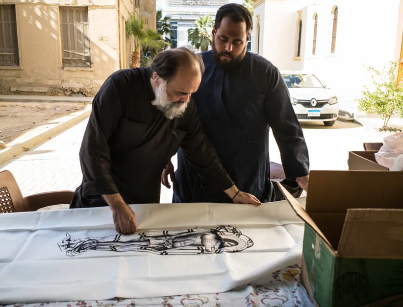 Προετοιμασίες για τα Θυρανοίξια του Ιερού Ναού της Αγίας Αικατερίνης στο Σουέζ