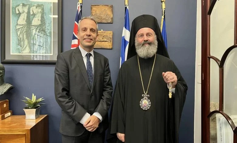 Visit by His Eminence Archbishop Makarios of Australia to the Consulate General of Greece in Sydney