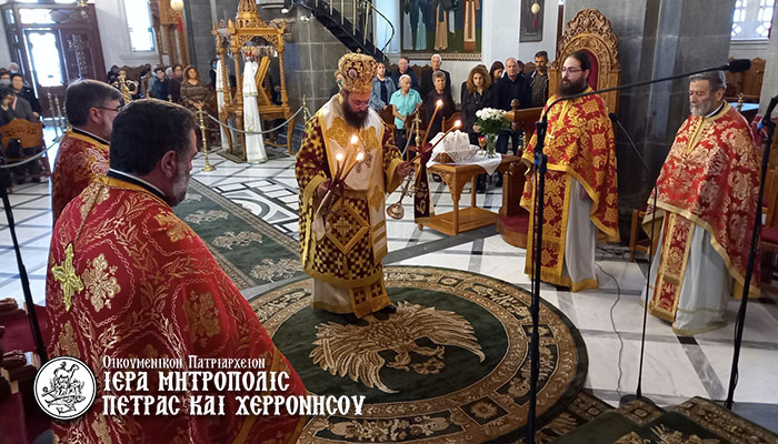 Κυριακή Θ’ Λουκά στον Ιερό Μητροπολιτικό Ναό Μεγάλης Παναγίας Νεαπόλεως Λασιθίου