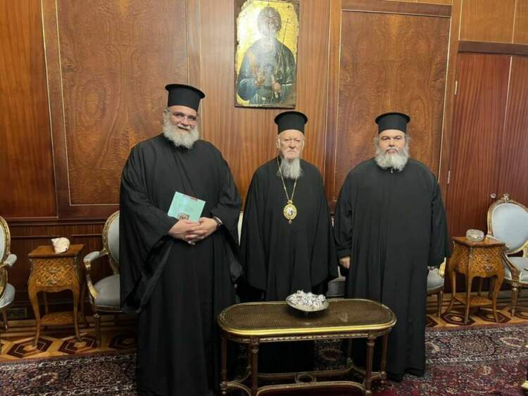 Συνάντηση Μητροπολίτη Ταμασού με τον Οικουμενικό Πατριάρχη