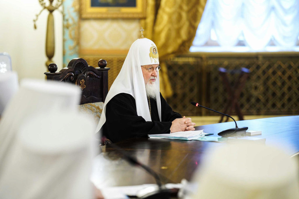 Святейший Патриарх Кирилл возглавил очередное заседание Высшего Церковного Совета