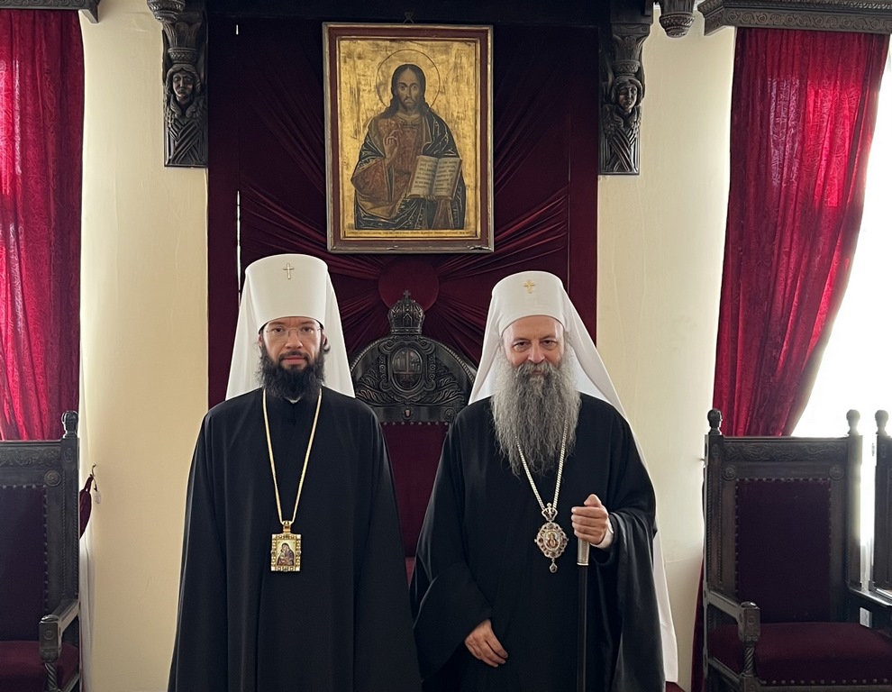 Τον Πατριάρχη Σερβίας επισκέφθηκε στο Βελιγράδι ο Μητροπολίτης Βολοκολάμσκ