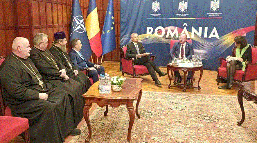 Ministrul de Externe Bogdan Aurescu s-a întâlnit cu membrii comunității românești din Ungaria