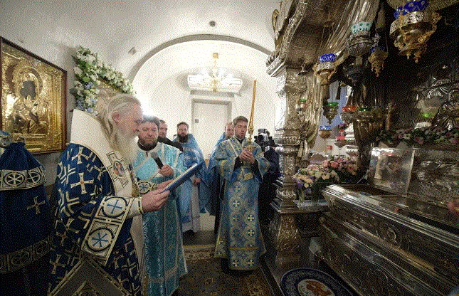 Председатель Синодального отдела по монастырям и монашеству возглавил в Покровском ставропигиальном монастыре г. Москвы празднование в день памяти блаженной Матроны Московской