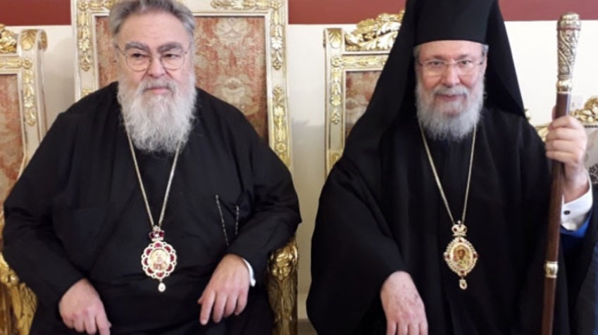 Επίσκεψη του Μητροπολίτη Δωδώνης στον ασθενούντα Αρχιεπίσκοπο Κύπρου