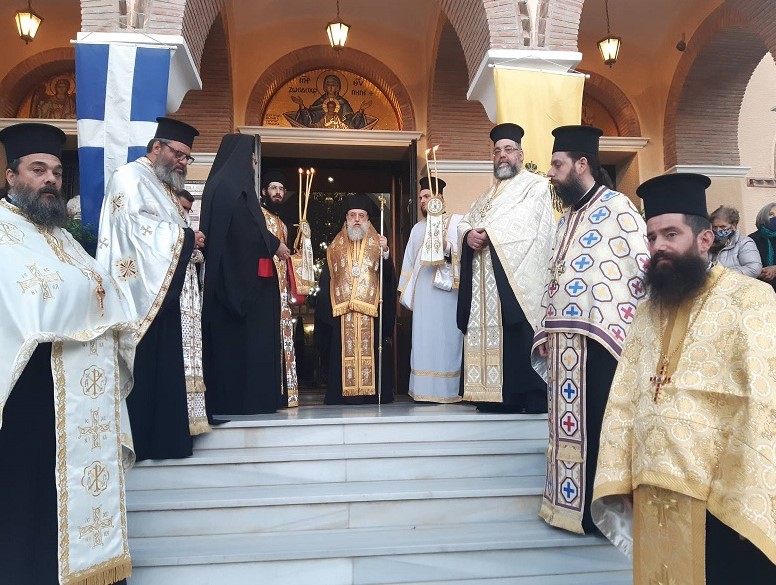 Υποδοχή της Τιμίας Κάρας της Αγίας Μεγαλομάρτυρος Μαρίνης στον Ιερό Ναό Ζωοδόχου Πηγής Λυκόβρυσης