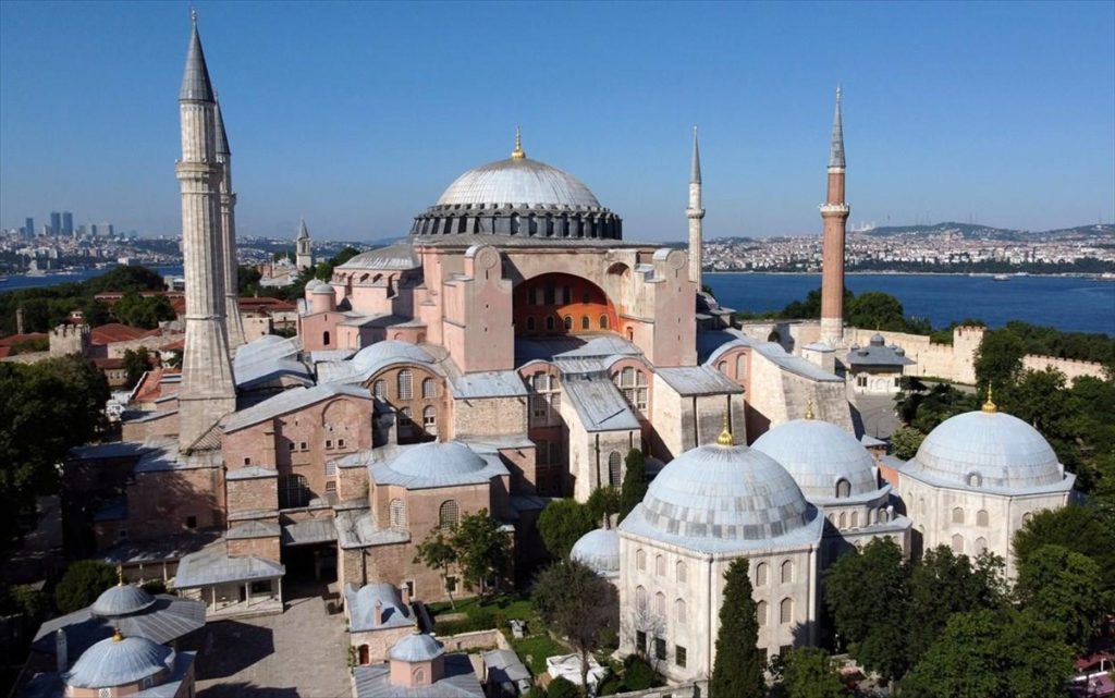 Greek PM Mitsotakis at UNESCO con’f: ‘Recent desecration of monument very close to our heart, I’m referring to Hagia Sophia’