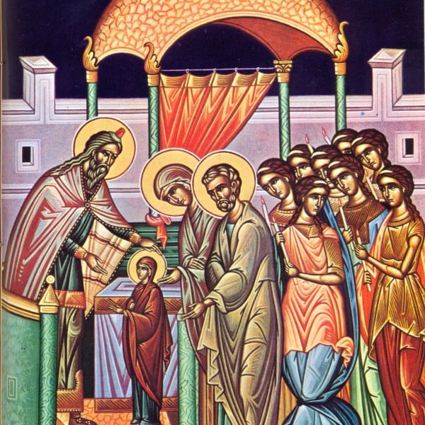 Ερμηνεία της αγιογραφίας των Εισοδίων της Θεοτόκου