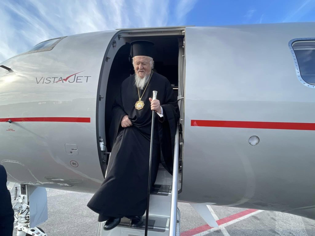 Ολιγόλεπτη στάση στην Κω πριν την άφιξη του Οικουμενικού Πατριάρχη στην Κύπρο