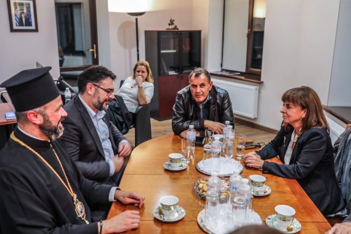 Κίεβο: Συνάντηση Σακελλαροπούλου με τον Έξαρχο του Οικουμενικού Πατριαρχείου
