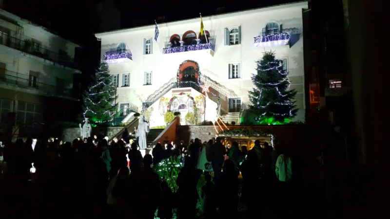 Φωταγώγηση της Φάτνης με αγγελικές φωνές στην Ιερά Μητρόπολη Γρεβενών