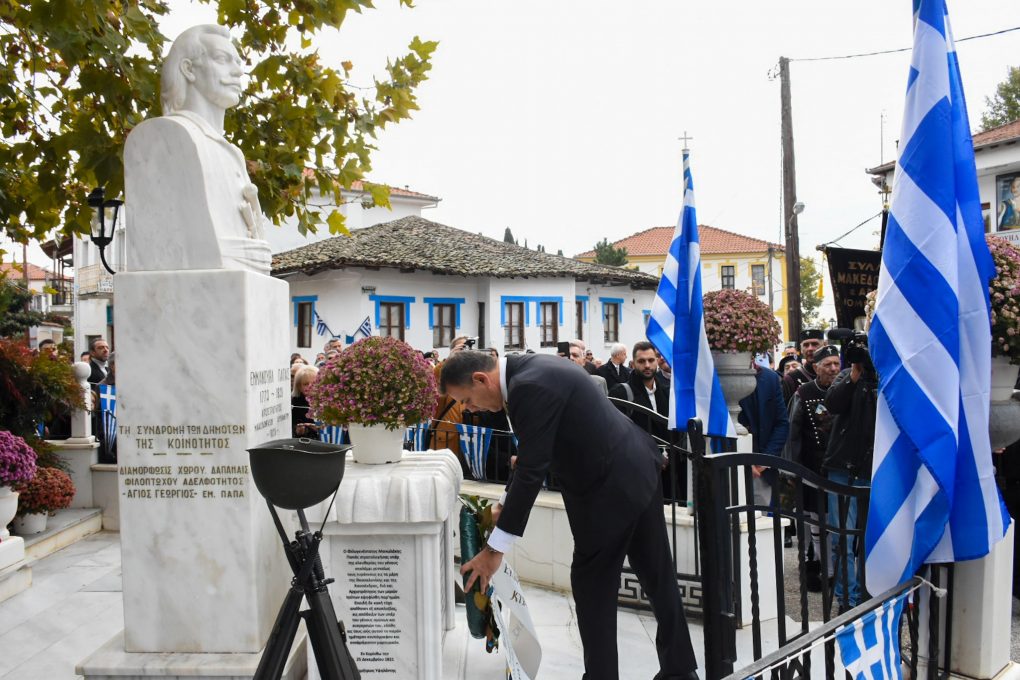 Ο Νικόλαος Παναγιωτόπουλος στην επιμνημόσυνη δέηση για την επέτειο 201 ετών από το θάνατο του Ήρωα Εμμανουήλ Παπά στις Σέρρες