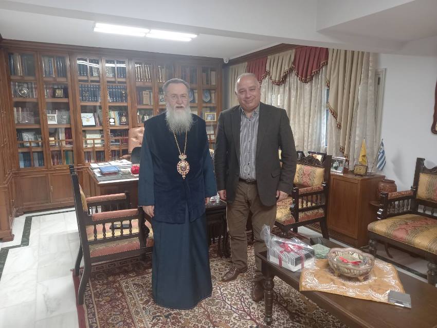 Εορταστική επίσκεψη του Αστυνομικού Διευθυντή Κορινθίας στον Μητροπολίτη Διονύσιο