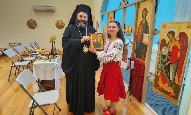 Bishop Bartholomew of Charioupolis visits the Association of Ukrainians in Tasmania