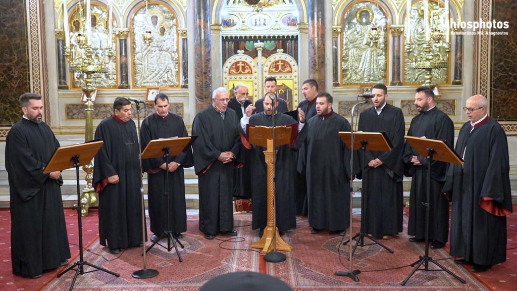 Βυζαντινοί Εκκλησιαστικοί Ύμνοι του Δωδεκαημέρου από τον ναό που χειροτονήθηκε Διάκονος ο Άγιος Νεκτάριος (ΒΙΝΤΕΟ & ΦΩΤΟ)