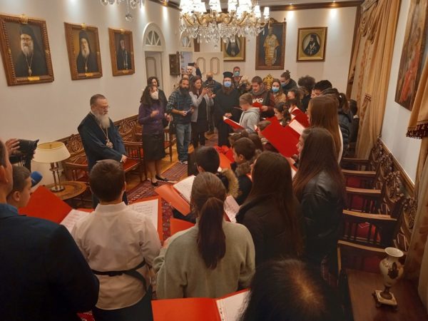 Κάλαντα Χριστουγέννων και ευχές στον Μητροπολίτη Κορίνθου